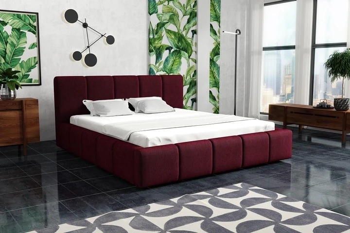 VALERA 200x200 moderní čalouněná postel s úložným prostorem