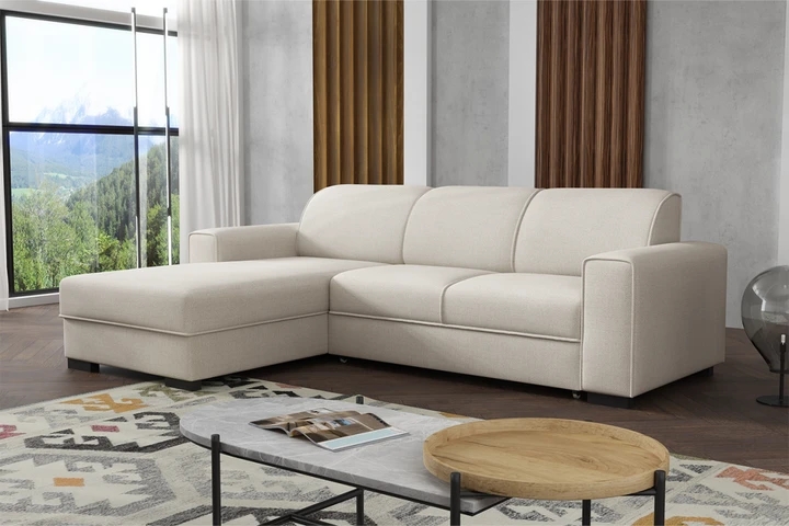 BONET rozkládací rohová sedačka s úložným prostorem