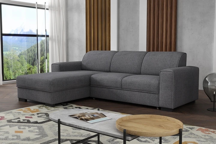 BONET rozkládací rohová sedačka s úložným prostorem