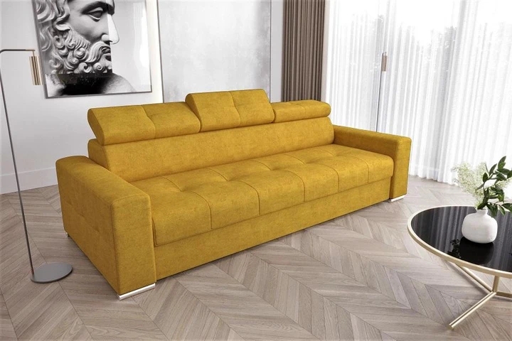 LINDE 3 elegantní pohovka s polohovacími záhlavníky