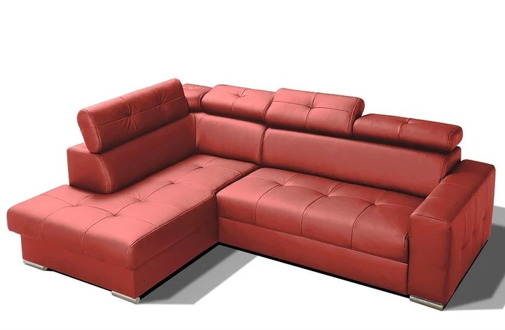 LINDE 4 elegantní sedací souprava s polohovacími záhlavníky v pravé kůži