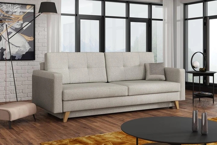 FONTE rozkládací pohovka s úložným prostorem ve skandinávském stylu