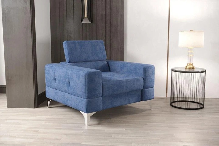 TUSCI I moderní křeslo s polohovatelným záhlavníkem