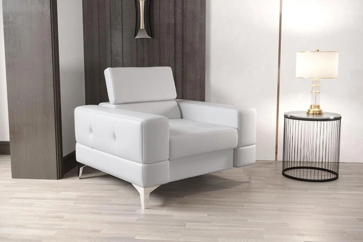 TUSCI I moderní křeslo s polohovatelným záhlavníkem