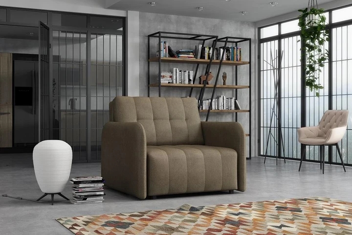 SAVONA I moderní rozkládací křeslo s úložným prostorem