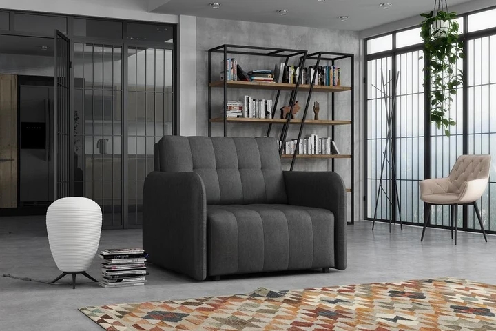 SAVONA I moderní rozkládací křeslo s úložným prostorem