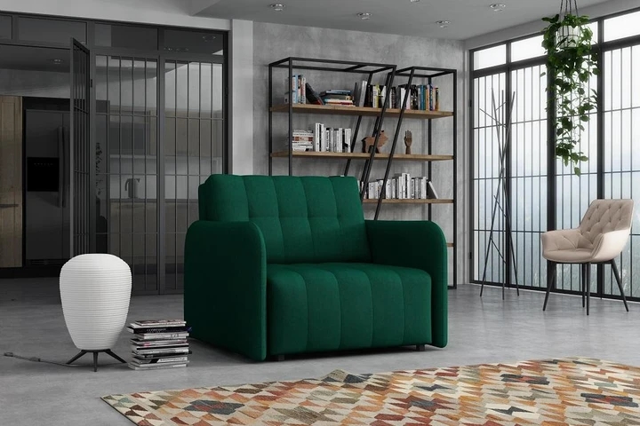 SAVONA I moderní rozkládací křeslo s úložným prostorem