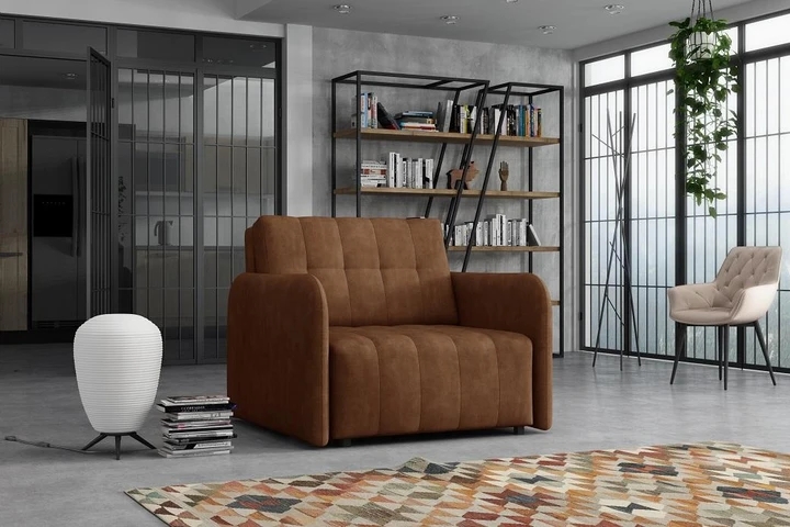 SAVONA I moderní rozkládací křeslo s úložným prostorem