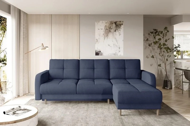 TRIESTE rozkládací rohová sedačka ve skandinávském designu