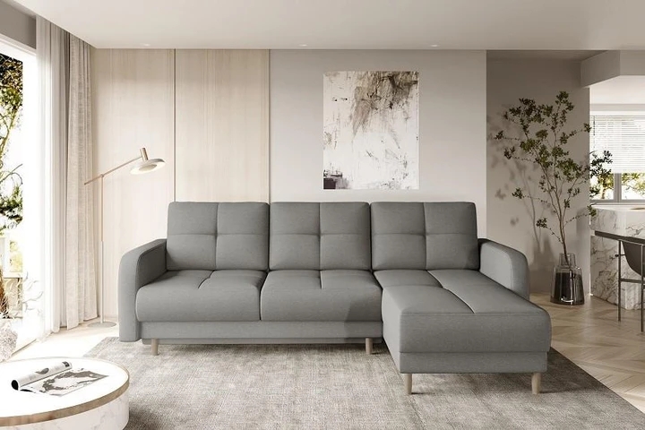 TRIESTE rozkládací rohová sedačka ve skandinávském designu