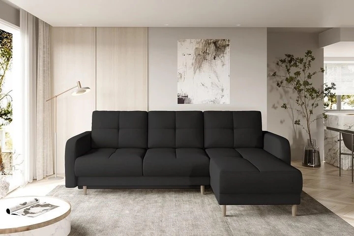 TRIESTE rozkládací rohová sedačka ve skandinávském designu