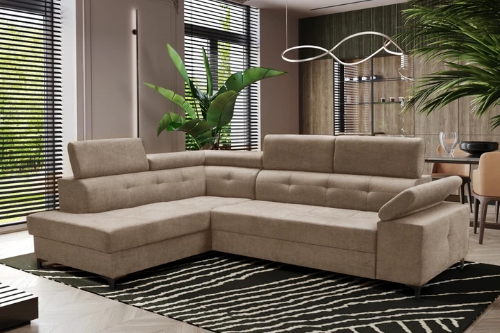 TARANTO rozkládací rohová sedačka s úložným prostorem