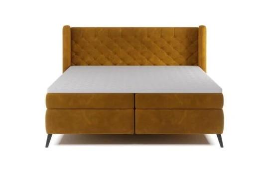 ZLATA 140x200 komfortní boxspring postel s dekorativním prošíváním