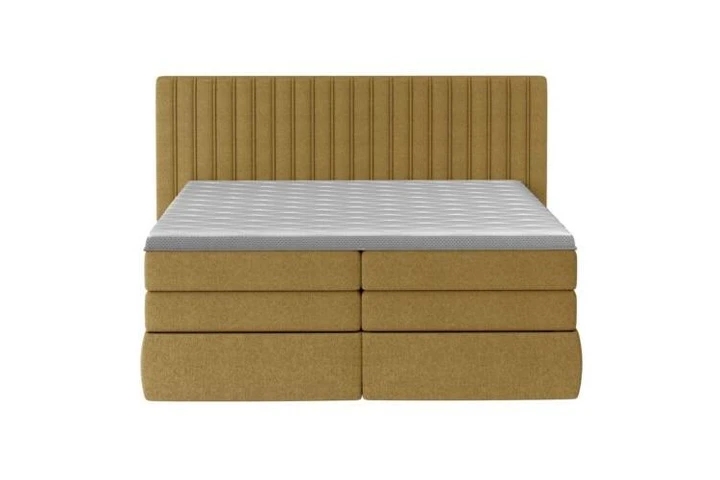 STROMI 140x200 boxspring postel se svislým prošívaným čelem