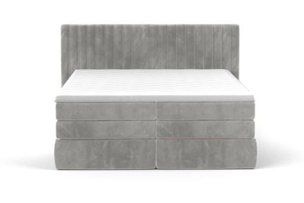 STROMI 180x200 boxspring postel se svislým prošívaným čelem