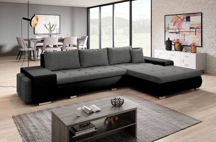 ROMEO rozkládací sedačka s úložným prostorem a dvěmi taburety