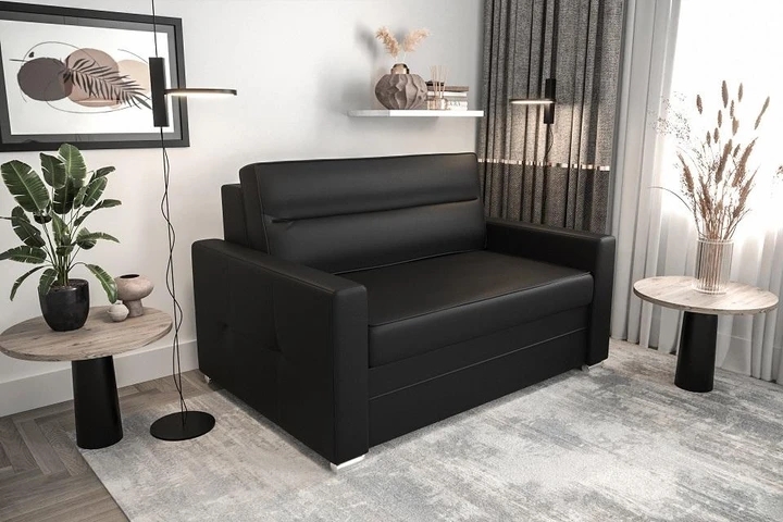 TERA I rozkládací pohovka s úložným prostorem v pravé kůži