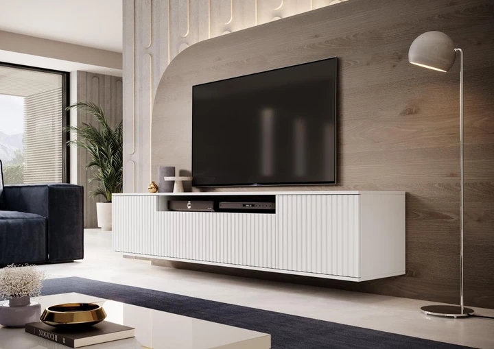 FREZIA TV stolek, bílý