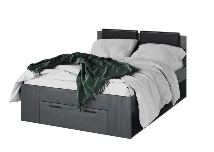 ZUZANA 3 POSTEL 140X200, dekor dub carbon