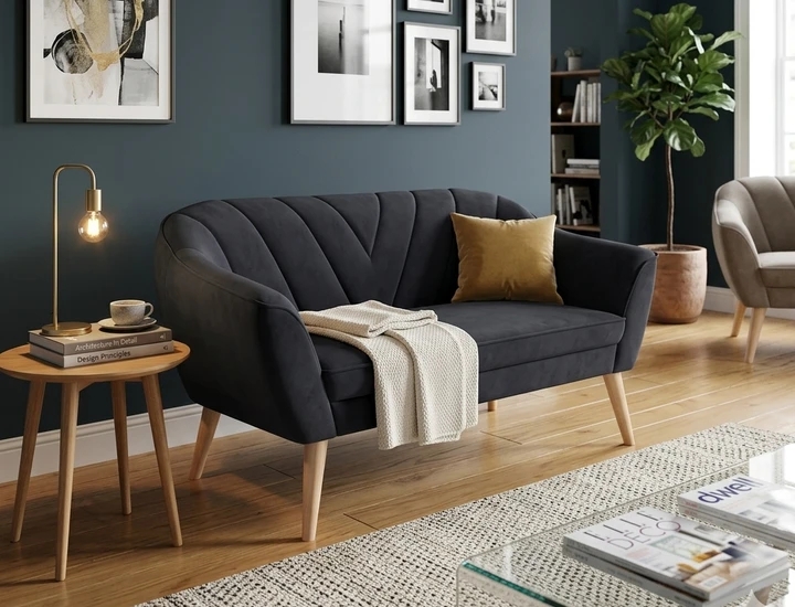 JACKIE moderní pohovka, černá