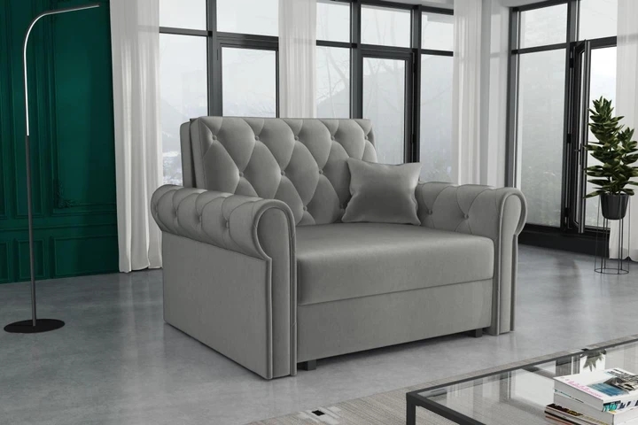 BETSY I malá rozkládací pohovka/křeslo ve vintage stylu