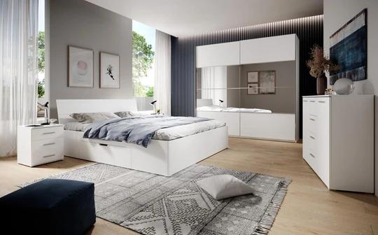 MAIA sestava do ložnice, bílá