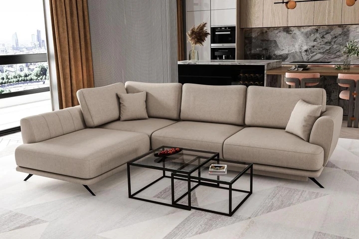 KASIA designová rozkládací sedací souprava s úložným prostorem