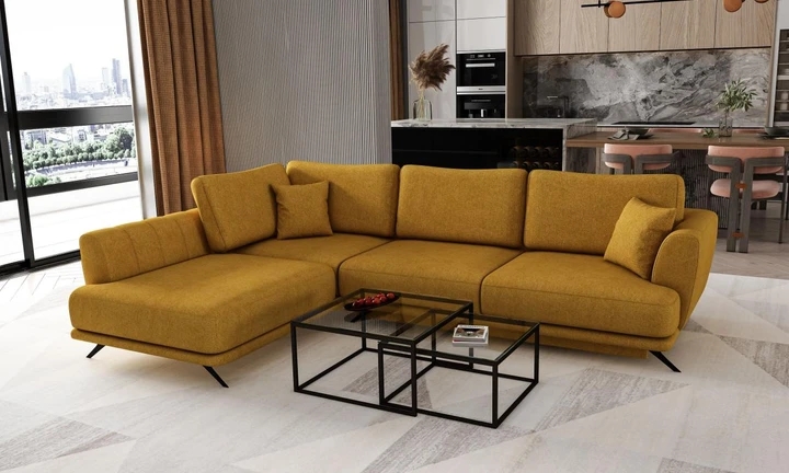 KASIA designová rozkládací sedací souprava s úložným prostorem