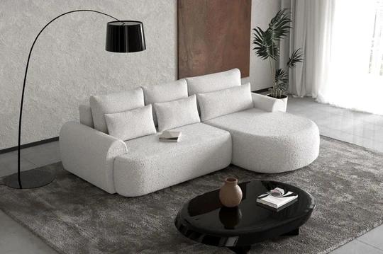 BLUSH rohová sedací souprava, bouclé styl