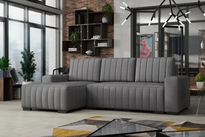 HERBERT rozkládací rohová sedačka s úložným prostorem