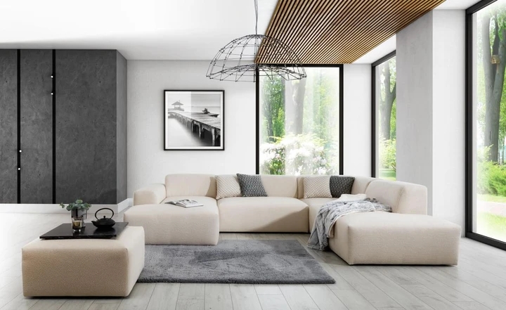 ZEUS U modulární sedací souprava, OBL+2+R+OP