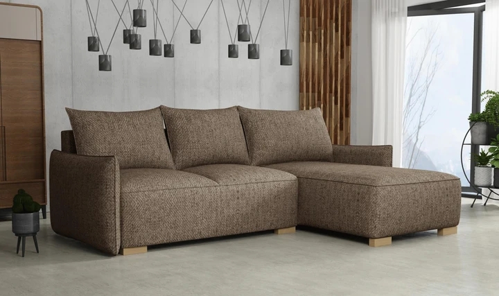 KYOTO malá rozkládací rohová sedačka s úložným prostorem