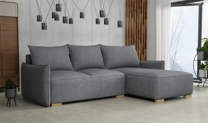 KYOTO malá rozkládací rohová sedačka s úložným prostorem