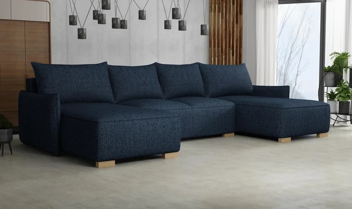 KYOTO U rozkládací sedací souprava ve tvaru U s úložným prostorem