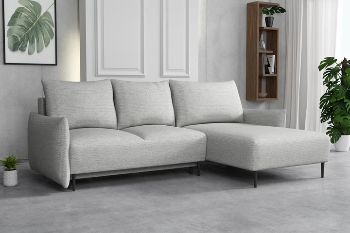 RAVEN elegantní rozkládací sedačka s úložným prostorem