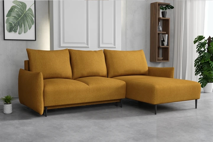 RAVEN elegantní rozkládací sedačka s úložným prostorem