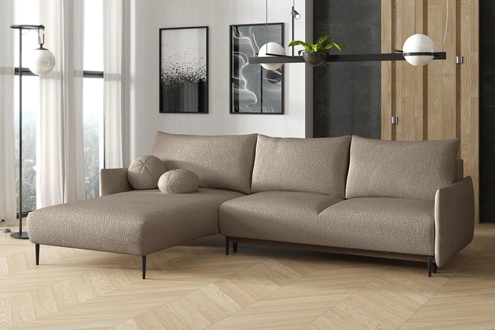 LAVEN rohová sedačka s rozkládací funkcí a úložným prostorem