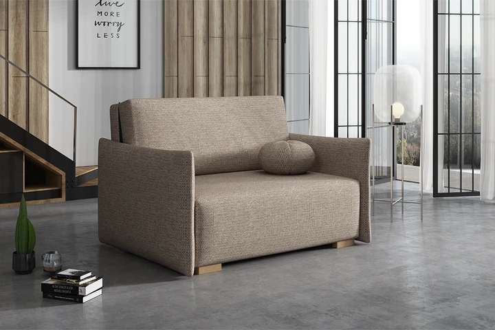 BAMBI II malá rozkládací pohovka s úložným prostorem