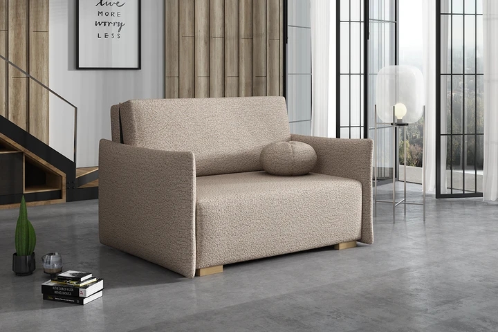 BAMBI II malá rozkládací pohovka s úložným prostorem