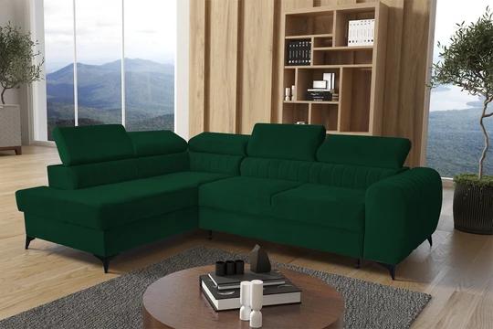 TELMA moderní rozkládací rohová sedačka s úložným prostorem