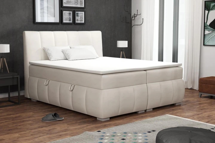 NOEL kontinentální postel boxspring 180x200 cm s úložným prostorem