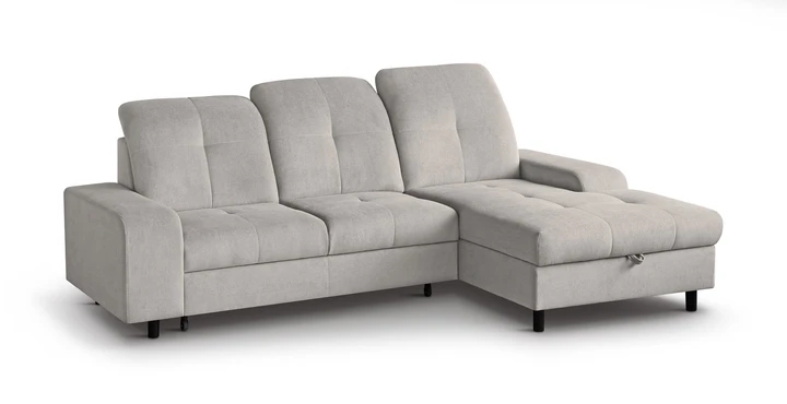 TALLINN moderní rohová sedačka s polohovacími záhlavníky