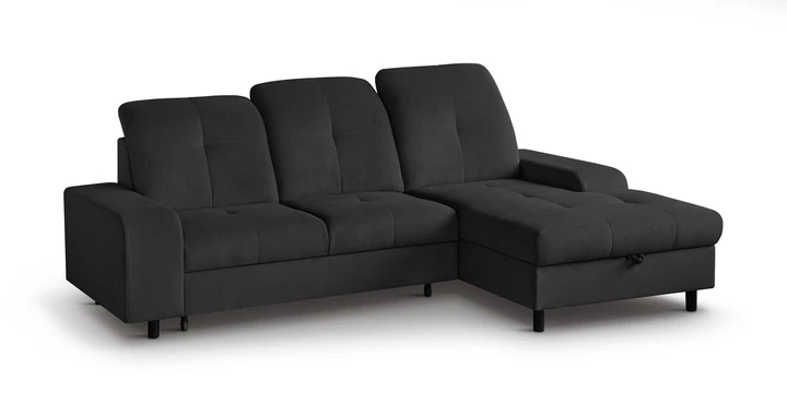 TALLINN moderní rohová sedačka s polohovacími záhlavníky